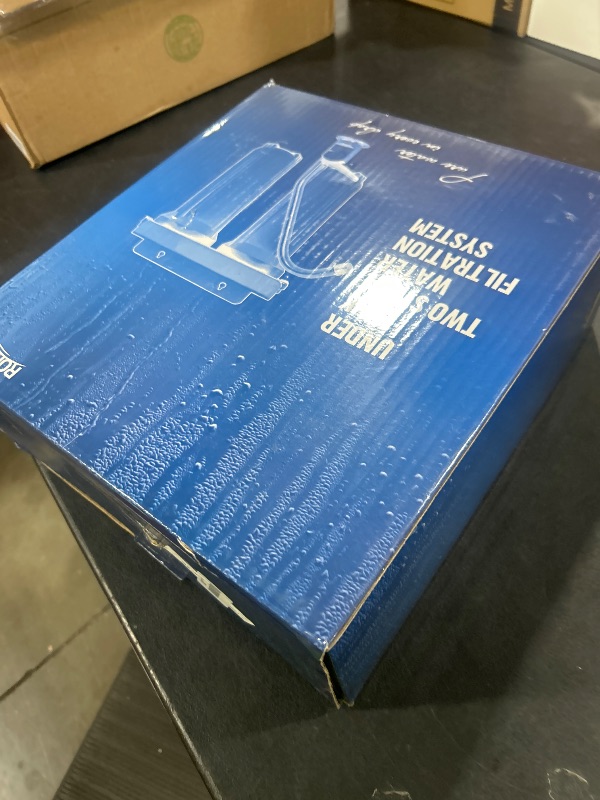 Photo 1 of Premium Under Sink Direct Connect Two Stage Water Filtration System with 100% lead-free Chrome faucet -Removes Chlorine, Bad Tastes, Odors And 99.99% of Contaminants