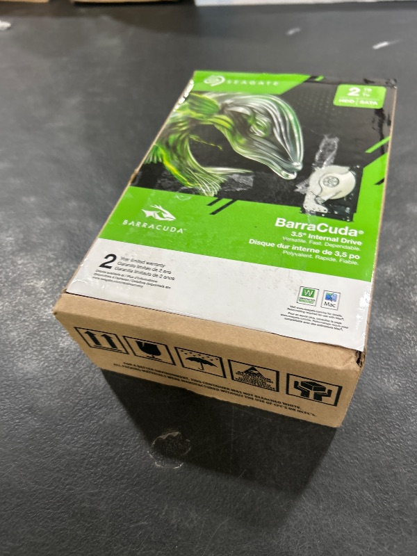 Photo 1 of Seagate BarraCuda 2TB Internal Hard Drive HDD – 3.5 Inch SATA 6Gb/s 7200 RPM 256MB Cache – Frustration Free Packaging (ST2000DM008/ST2000DMZ08)