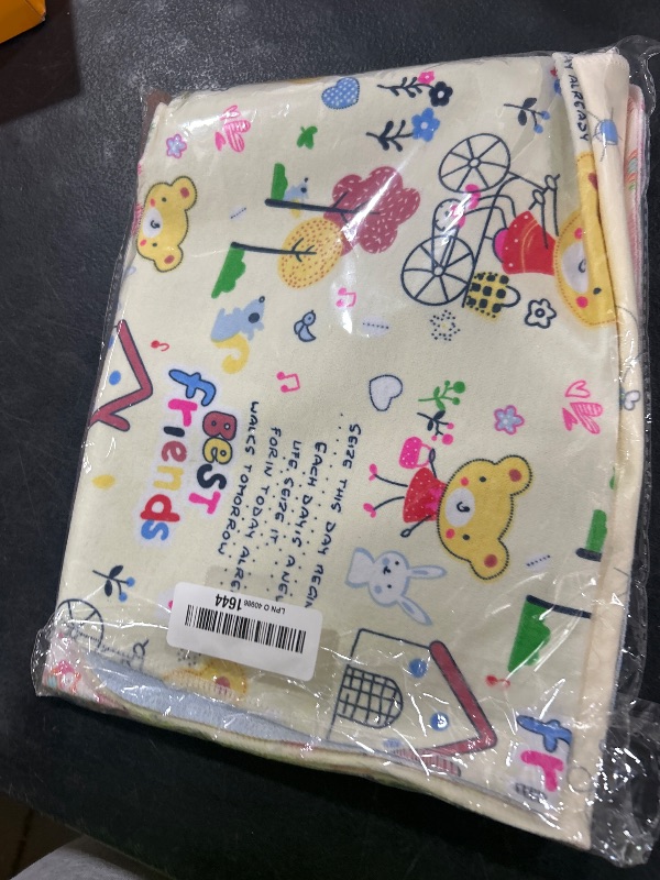 Photo 1 of 4pcs Pack Monvecle Baby Infant Cotton Waterproof Changing Pads Washable Resuable Diapers Liners Mats Small 18"x12"