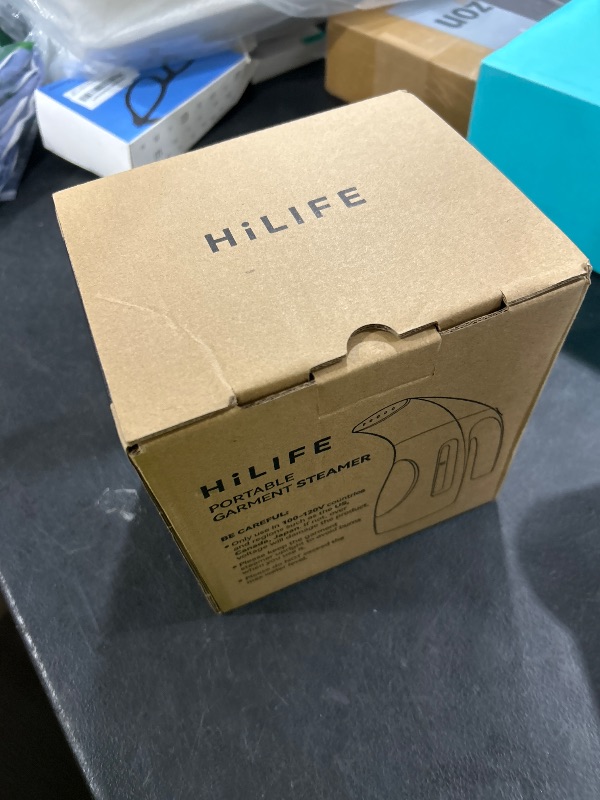 Photo 1 of HiLIFE Steamer for Clothes, Portable Handheld Design, 240ml Big Capacity, 700W, Strong Penetrating Steam, Removes Wrinkle, for Home, Office(ONLY FOR 120V) (Blue)