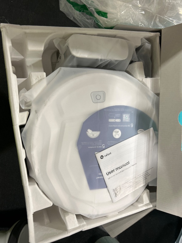 Photo 1 of Lefant M210 Pro Robot Vacuum with 2200 Pa Powerful Suction, 6 Cleaning Modes, 120 Mins Runtime, Quiet, Self-Charging, Voice Control, Ideal for Pet Hair and Hard Floor, White