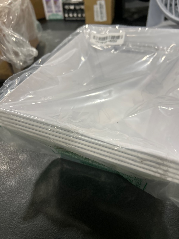 Photo 1 of [5 PK] 8x10” White Baskets for Gifts Empty | Small Rectangular Basket | Valentines, Christmas, Wedding, Bridesmaid, Storage, Display | Wine Gift Basket | Gift to Impress - Upper Midland