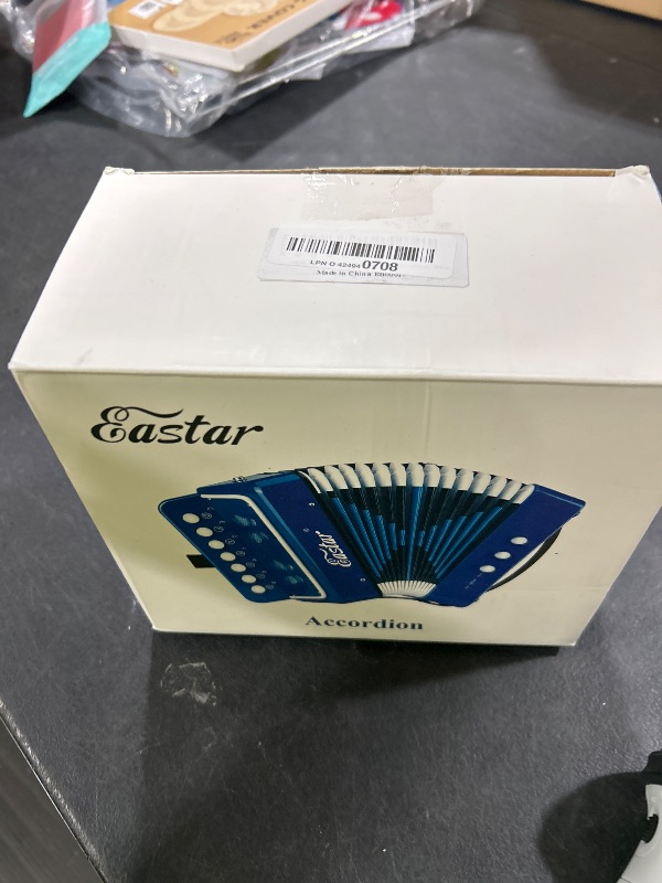 Photo 1 of Eastar Kids Accordion Toy Accordian Mini Musical Instruments 10 Keys Button for Child Children Kids Toddlers Beginners (Blue)