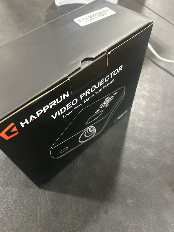 Photo 1 of HAPPRUN Native 1080P Bluetooth Projector, Full HD Portable Outdoor Movie Projector with Built-in Speaker, Compatible with Smartphone, HDMI, USB, AV, Fire Stick, PS5 for Home, Bedroom, Outdoor Use
