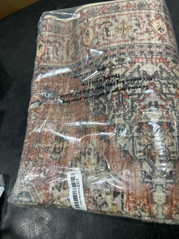 Photo 1 of Lahome Oriental Hallway Runner Rug, 2.5x8 Kitchen Runner Non Slip Ultra-Thin, Soft Washable Hallway Rug Distressed Non Shedding Long Carpet for Entryway ?Laundry Room Bathroom, Peach/Orange