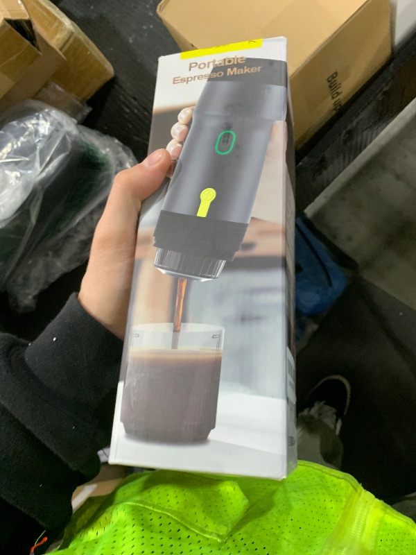 Photo 1 of Portable Electric Espresso Machine, Car Self-Heating Coffee Maker with USB-DC, Travel Coffee Machine for Camping, Compatible With NS Capsules & Ground Coffee, Portable Coffee Maker for Hiking, RV,Home