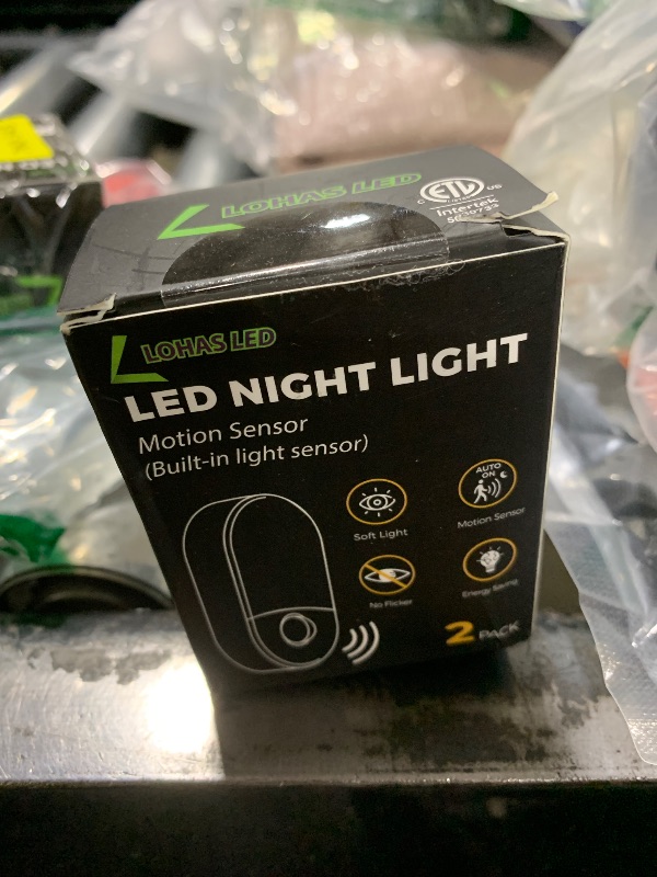 Photo 1 of L LOHAS LED Motion Sensor Night Light, 2Pack, Motion Activated Night Light, Night Lights Plug into Wall Motion Sensor, 3000K Warm White, Adjustable Brightness 30/60LM, for Kids Adults Bathroom Bedroom