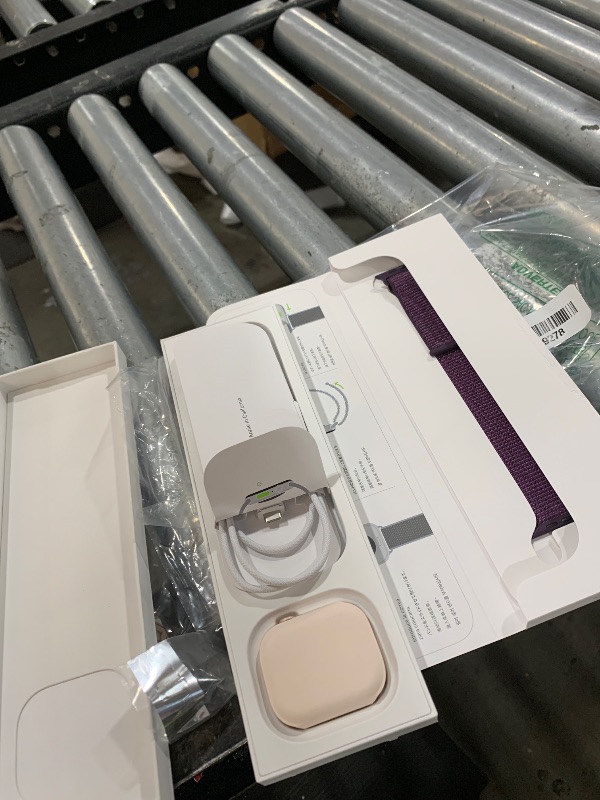 Photo 1 of Apple Watch Series 10 [GPS 46mm case] Smartwatch with Rose Gold Aluminum Case with Plum Sport Loop. Fitness Tracker, ECG App, Always-On Retina Display, Carbon Neutral