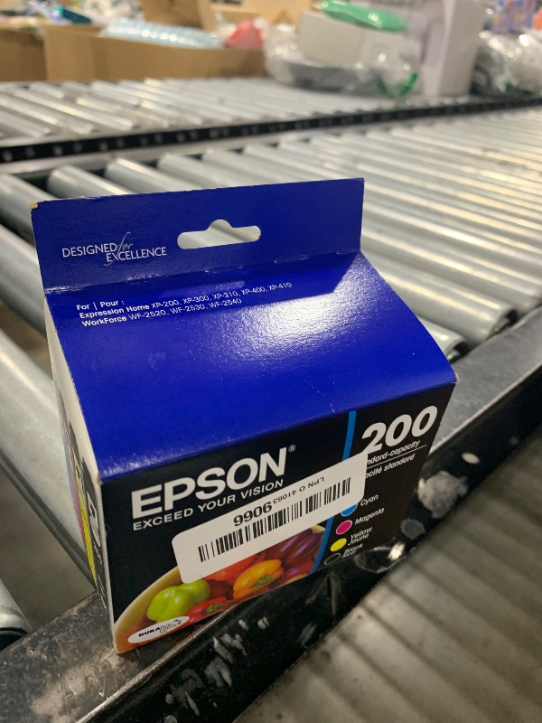 Photo 1 of EPSON 200 DURABrite Ultra Ink Standard Capacity Black & Color Cartridge Combo Pack (T200120-BCS) Works with WorkForce WF-2520, WF-2530, WF-2540, Expression XP-200, XP-300, XP-310, XP-400, XP-410
