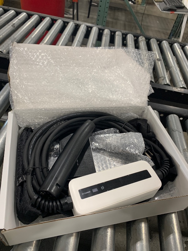 Photo 1 of Morec Level 1 EV Charger for Tesla, 15A 120V Portable Car Charger with 25ft Charging Cable for Model Y/3/S/X, Max 1.65KW Nema 5-15 Plug