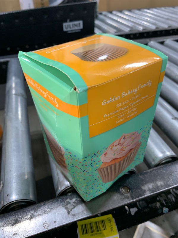 Photo 1 of Jumbo Cupcake Liners 300 pcs Natural Muffin Liners No Smell,Food&Grade,Greaseproof Paper Baking Cups, Cupcake Wrappers for Party,Christmas by GoldenBakeryFamily