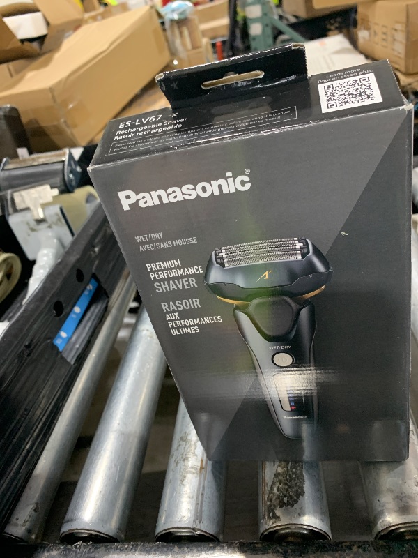 Photo 1 of Panasonic ARC5 Electric Razor for Men with Pop-Up Trimmer, Wet/Dry 5-Blade Shaver, Men's Electric Razors for Shaving Face with Intelligent Shave Sensor and 16D Pivoting Head, ES-LV67-K (Black)