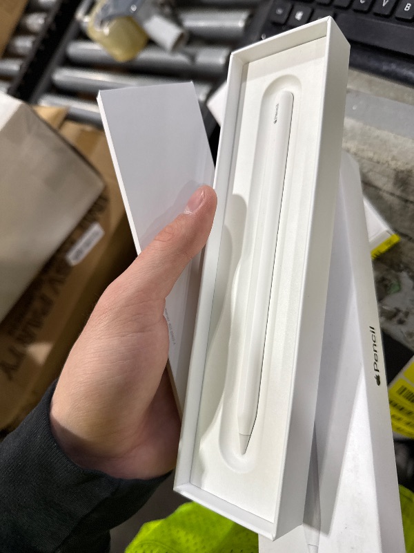 Photo 1 of Apple Pencil (2nd Generation): Device Compatibility Check Required - Pixel-Perfect Precision, Perfect for Note-Taking, Drawing, and Signing documents. Attaches, Charges, and Pairs magnetically.