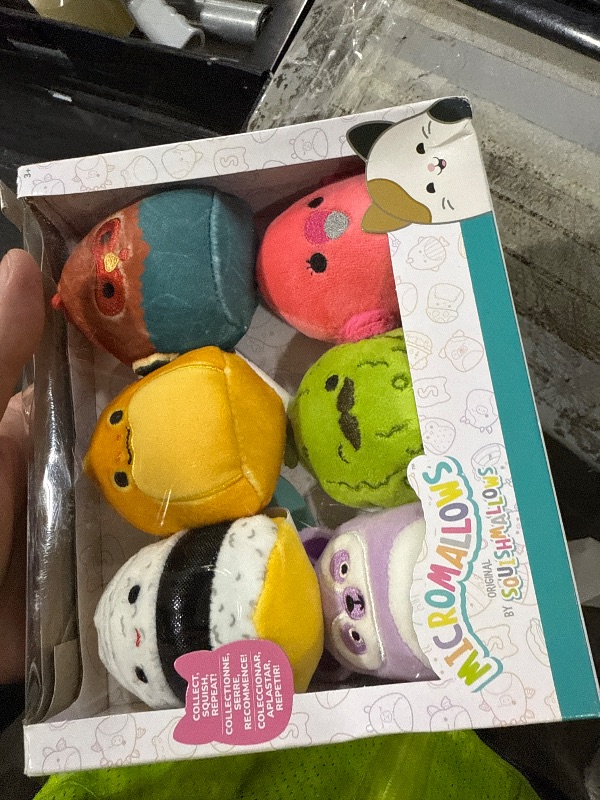 Photo 1 of Squishmallows Original Micromallows Plush 6-Pack (Charles, Onel, Cookie, Reed, Mo, Layla)