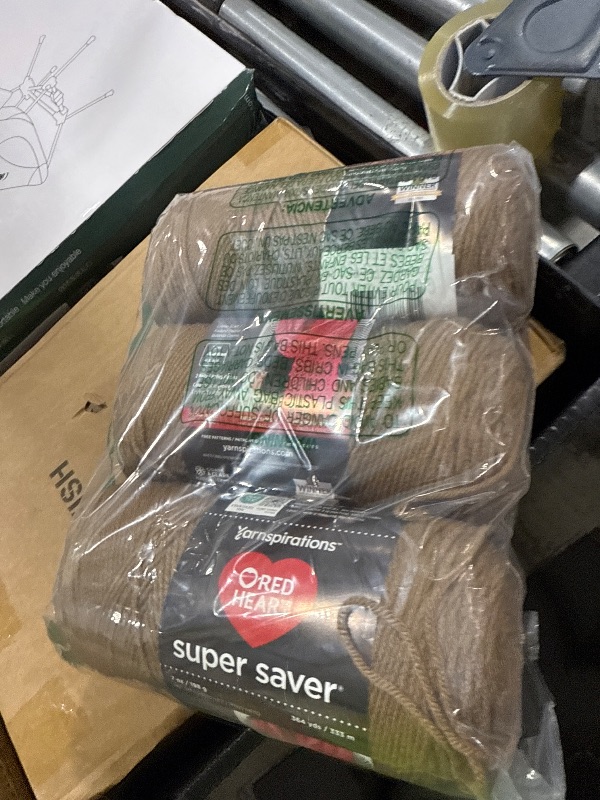 Photo 1 of Red Heart Super Saver Café Latte Yarn - 3 Pack of 198g/7oz - Acrylic - 4 Medium (Worsted) - 364 Yards - Knitting/Crochet