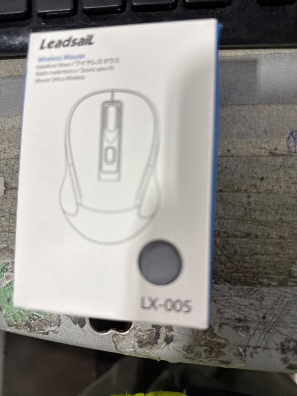 Photo 1 of Leadsail Wireless Slim Cordless Mouse, 2.4G USB Mouse for Laptop, Desktop, MacBook - Less Noise, 4 Buttons