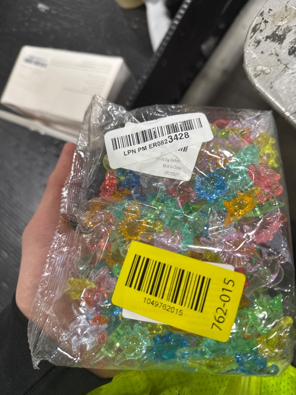Photo 1 of FXMHEHBB 180 Pieces Mini Dinosaur Figures, Multi-Colored Small Acrylic Dinosaur Toys Vase Filler Dino Party Decorations Goodie Bag Stuffers