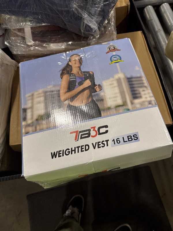Photo 1 of Weighted Vest Woman, 16 LB Womens Weight Vest for Walking, Strength Training Weight Vests for Men, Reflective Stripe Fitness Vest for Workout Running Jogging