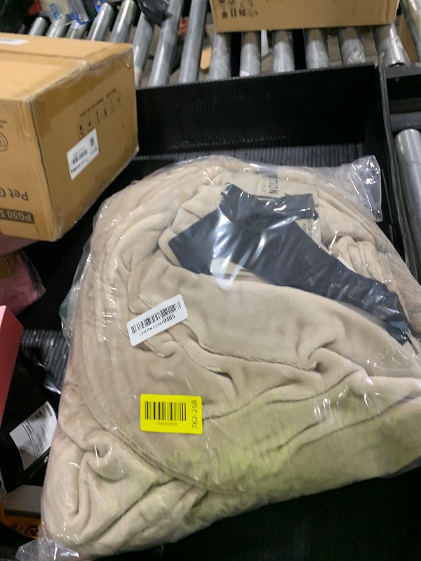 Photo 1 of Kenneth Cole - King Blanket, Plush Fleece Bedding, Cozy Home Decor for All Seasons (Solid Beige, King)