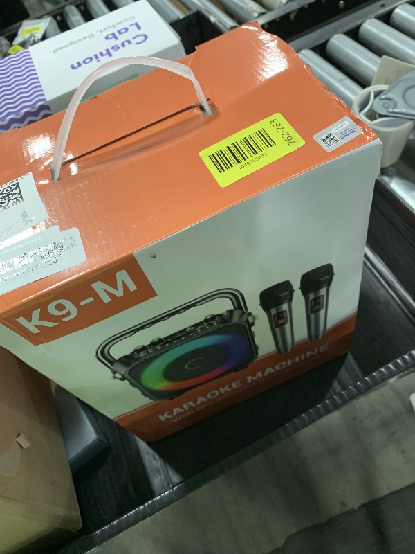 Photo 1 of Karaoke Machine, Portable Bluetooth Speaker with 2 Wireless Microphones for Adults & Kids with Lights, Karaoke Microphone with PA System Supports USB/TF/REC/FM/AUX for Home Party Home System Packages
