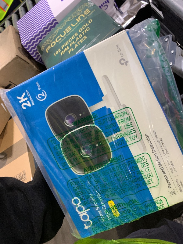 Photo 1 of TP-Link Tapo 2K Security Camera for Baby Monitor, Dog Camera w/Motion Detection, 2-Way Audio, Night Vision, Cloud & SD Card Storage (Up to 256 GB), Works w/Alexa & Google Home, 2-Pack (Tapo C110P2)