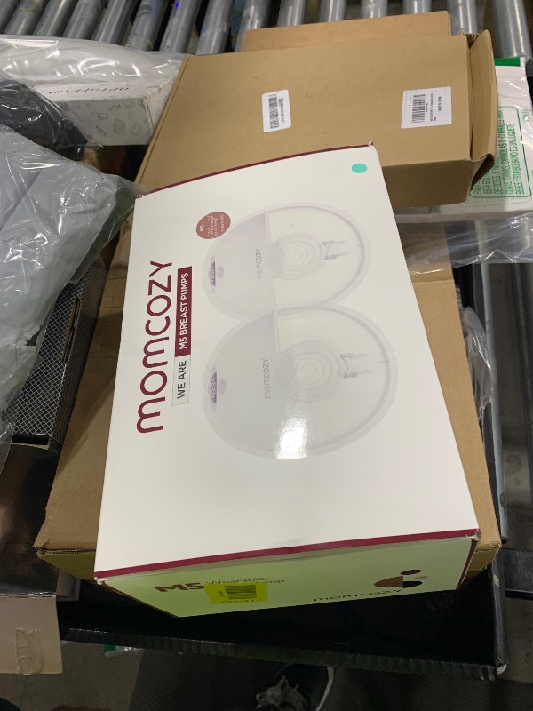 Photo 1 of Momcozy M5 Hands-Free Wearable Breast Pump, Double-Sealed Flange for Baby-Like Comfort, 3 Modes & 9 Suction Levels, Portable Electric Pump – 24mm, 2-Pack Cozy Red