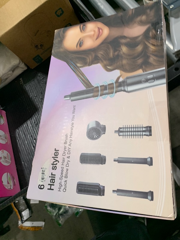 Photo 1 of AOMEES Professional Hot Air Styler & Drying System, 6 in 1 Powerful Hair Dryer Brush • Styling Without Heat Damage, with Air Curler, Hair Dryer, Volumizer, Hair Straightener, Smooth Comb