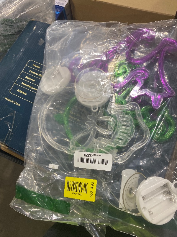 Photo 1 of Joomer Battery Operated Halloween Window Lights, White Skull, Purple Cat, Green Cauldron, Halloween Lights Decorations with Suction Cup and Timer Functions (Batteries not Included)