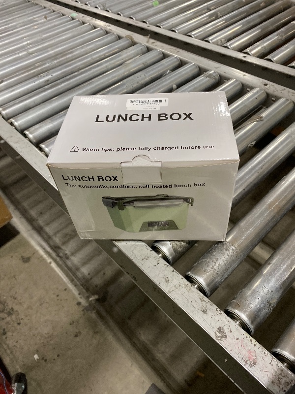 Photo 1 of Cordless Electric Lunch Box, 1.2L Self Heating Lunch Box Battery Powered with Automatic Heating, BPA Free, Meal Prep Friendly (Blue)
