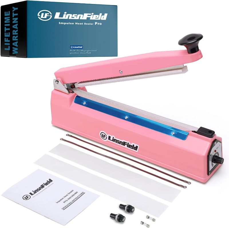 Photo 1 of Sealer Pro - 8 inch Impulse Heat Sealer - 2mm Sealing Width - Manual Heat Sealer Machine for All Bags - Most Heavy Duty for Strong, Secure Sealing for Long Term Food Storage