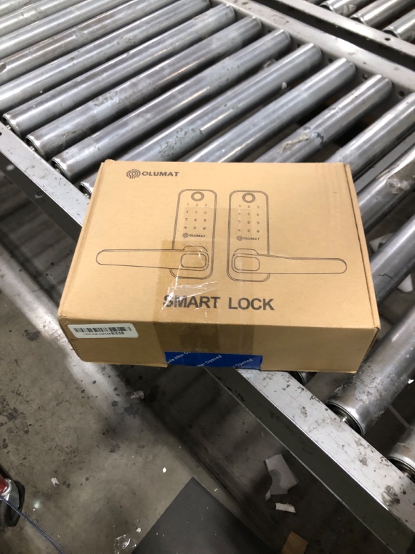 Photo 1 of Smart Lock with Handle: Wi-Fi Keyless Entry Door Lock - Smart Locks for Front Door - Biometric Fingerprint Door Lock - Smart Door Lock with Keypad - Garage Door with App Control - Auto Lock
