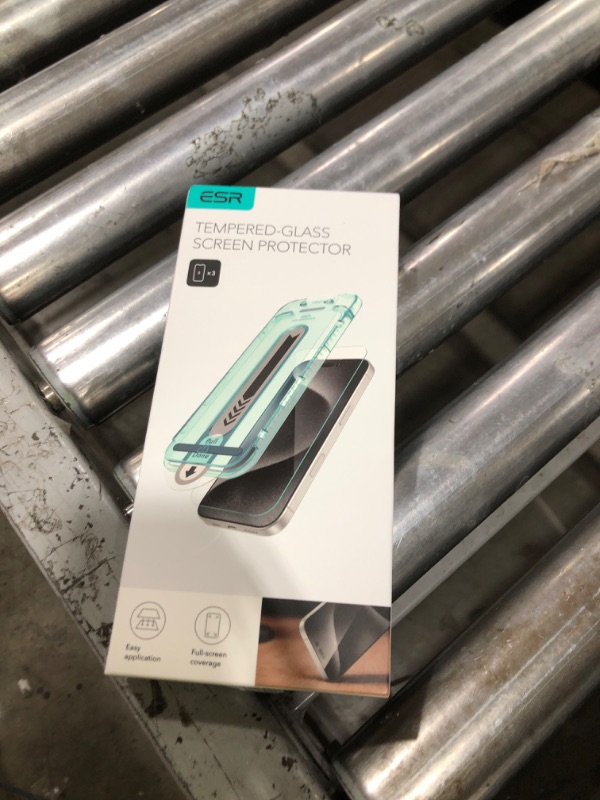 Photo 1 of ESR 3 Pack for iPhone 16 Pro Max Screen Protector, [9H Hardness] [Military Grade Shatterproof] Tempered Glass Film with Flawless Fit Tray, HD Clear, Scratch Resistant