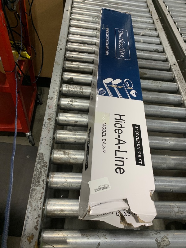 Photo 1 of DuctlessAire - Mini Split Line Set Cover Kit - Paintable Mini Split Cover for Air Conditioner & Mini Split AC/Heating System - Durable Protection - Ideal for Indoor & Outdoor Use (White, 3" x 7.5 ft)