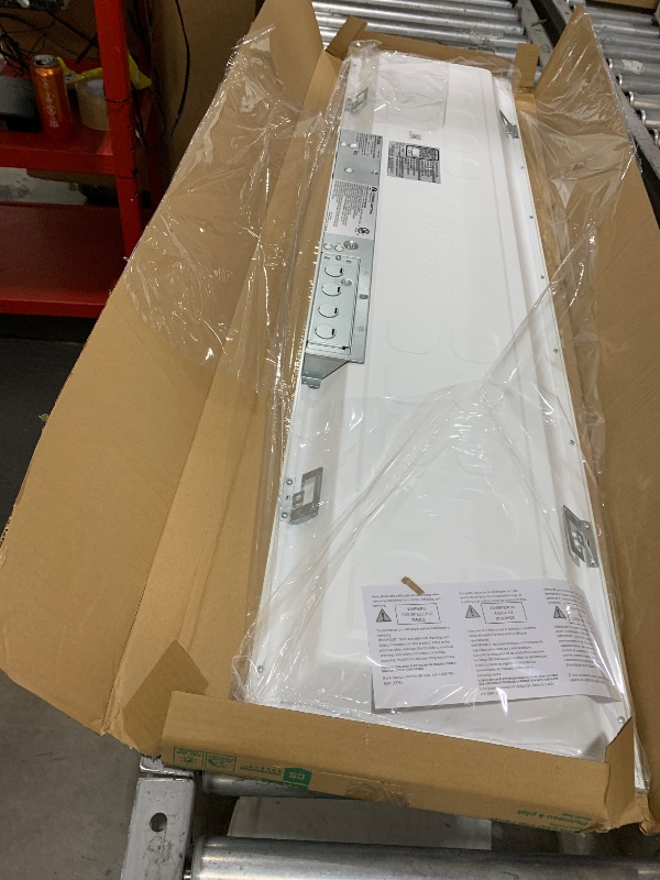 Photo 1 of Lithonia Lighting CPX 1x4 LED Flat Panel Light, 1 Ft. x 4 Ft. LED Light Panel, Ceiling Lighting Fixture, 2500/3200/4000 Adjustable Lumens, 3500K/4000K/5000K Switchable CCT, Smooth Satin Lens, White