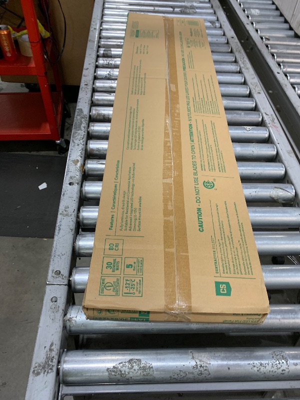 Photo 1 of Lithonia Lighting CPX 1x4 LED Flat Panel Light, 1 Ft. x 4 Ft. LED Light Panel, Ceiling Lighting Fixture, 2500/3200/4000 Adjustable Lumens, 3500K/4000K/5000K Switchable CCT, Smooth Satin Lens, White
