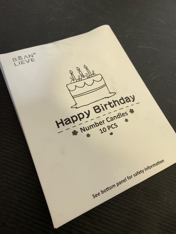 Photo 1 of Beanlieve 10-Pieces Numeral Birthday Candles - Cake Numeric Candles Number 0 1 2 3 4 5 6 7 8 9,Used for Cake Decoration on Birthday Parties and Wedding Anniversary Celebrations(Champagne Gold)