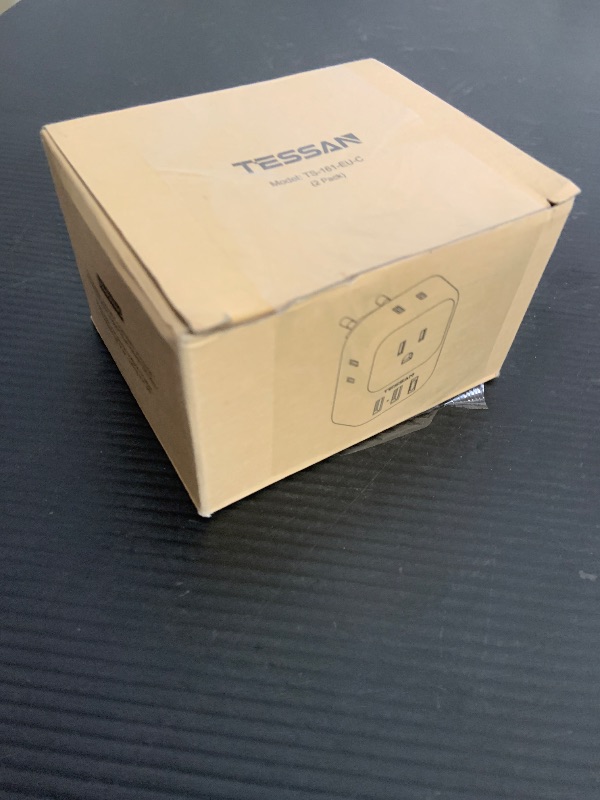 Photo 1 of 2 Pack European Plug Adapter USB C, TESSAN US to Europe Adapter 4 Outlets 3 USB Charger, Type C International Power Adaptor to Italy Spain France Portugal Iceland Germany, Europe Travel Essentials