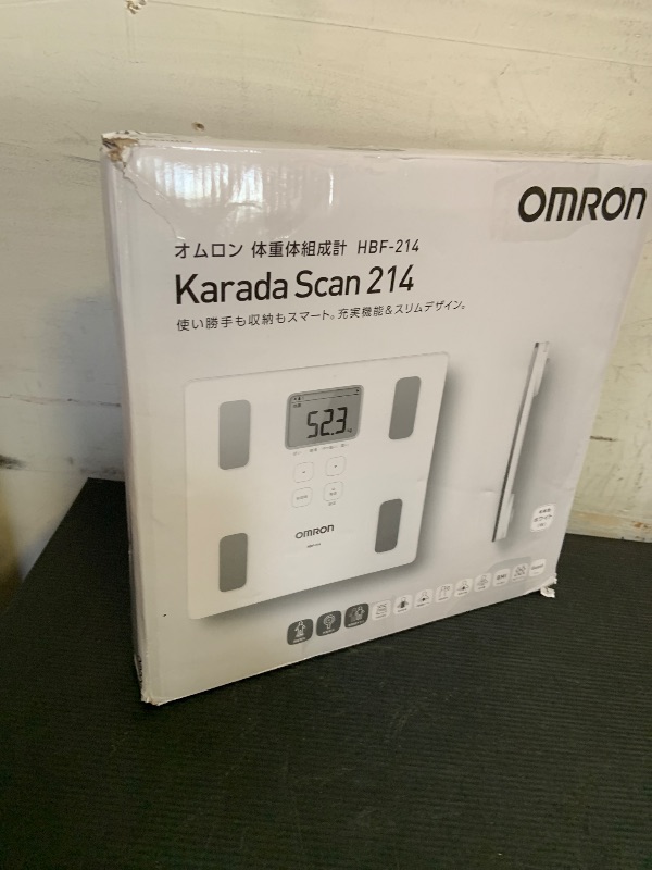Photo 1 of New! Omron Weight Scale Body Composition Meter Body Scan White HBF-214-W Japan