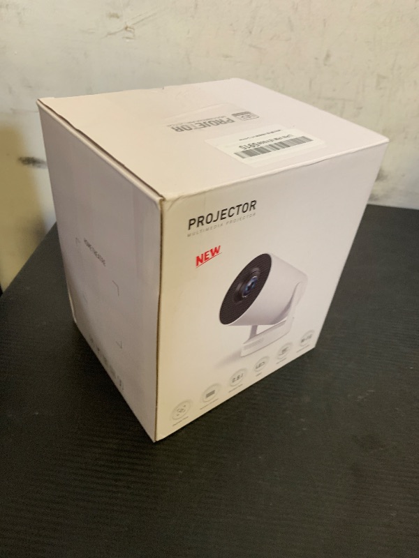 Photo 1 of ?Electric Focus?Mini Portable Projector with 4K Support, Bluetooth 5.4 WIFI6, 5watt Sound Base Speaker, 260 ANSI, Android 11, 210° Rotation , Auto Keystone Correction Video Projector HY300 PLUS