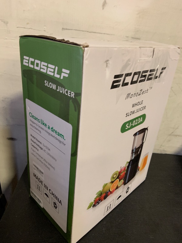 Photo 1 of ECOSELF Juicer Machines with 5.3" Mega Mouth & Large Feed Chute, Cold Press Juicer for Whole Fruits & Vegetables, Professional Slow Masticating juicer for Batch Juicing, High Juice Yield Easy to Clean