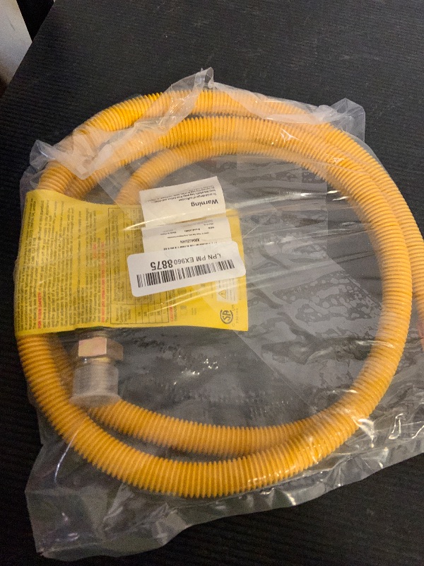 Photo 1 of JUWO 72" Dryer Gas Line for Stove, Dryer, Water Heater, 1/2" OD Stainless Steel Gas Dryer Connector kit with 1/2" FIP & 1/2" MIP Fittings, Long Distance Connection