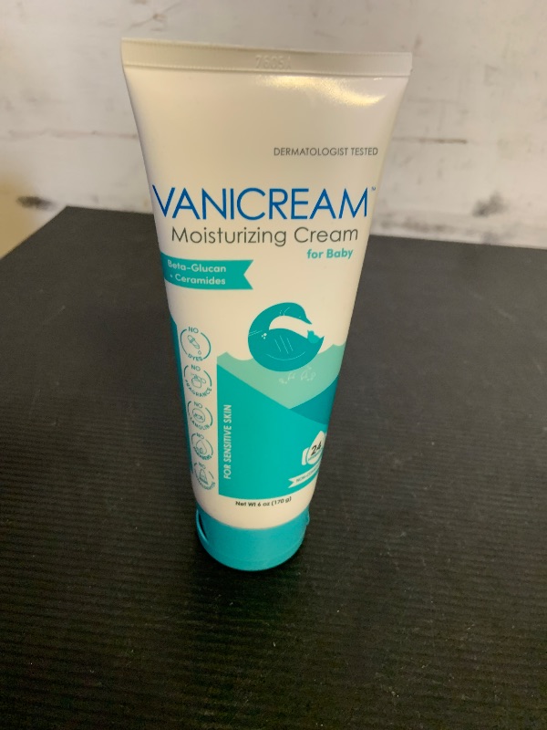 Photo 1 of Vanicream Moisturizing Cream for Baby, 6 Oz, Gentle, Hydrating Baby Lotion with Beta-Glucan & Ceramides, Formulated without Common Irritants for Sensitive Skin, All Ages