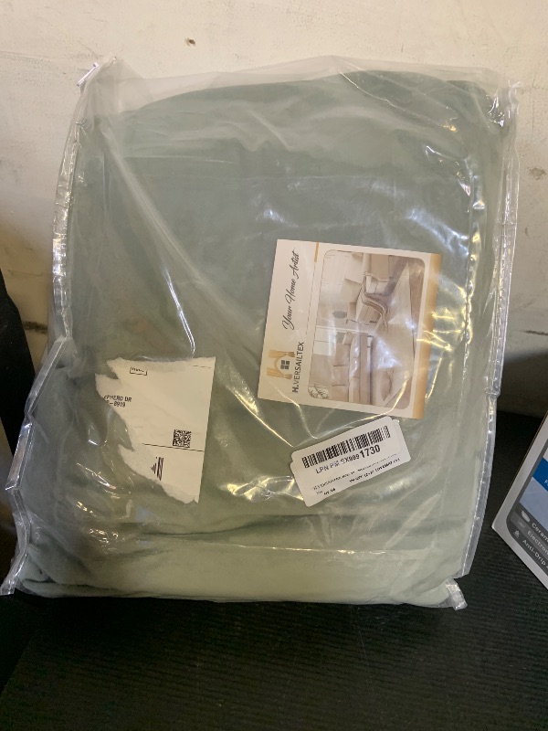 Photo 1 of H.VERSAILTEX Real Velvet Plush 3 Piece Stretch Sofa Covers Couch Covers for 2 Cushion Couch Loveseat Covers Width Up to 72 Inch Thick Stay in Place (Medium Sofa, Sea Grass)