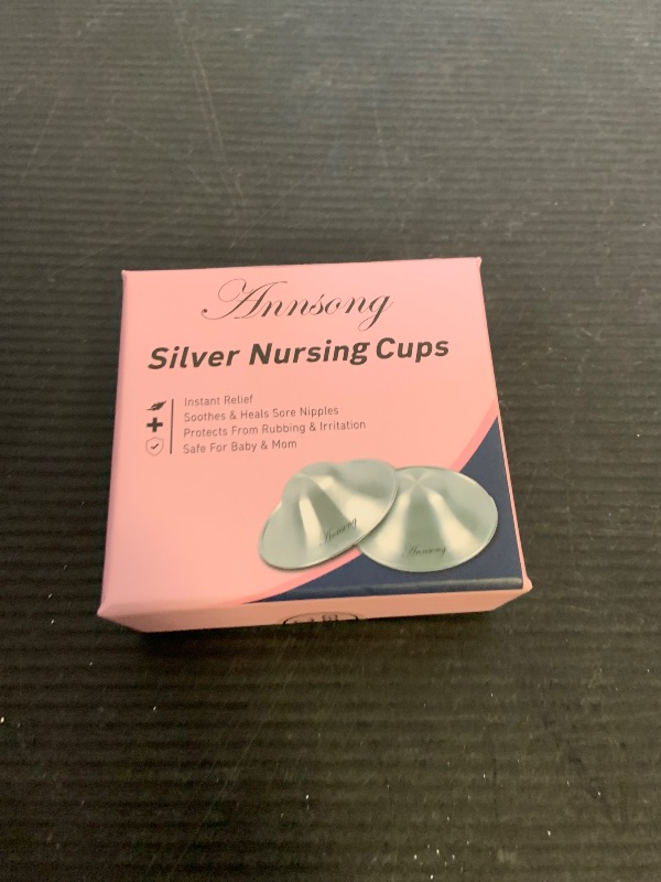Photo 1 of Silver Nursing Cups - Nipple Shields for Nursing Newborn - Breastfeeding Essentials - Newborn Essentials - 925 Silver Nipple Covers (Regular)