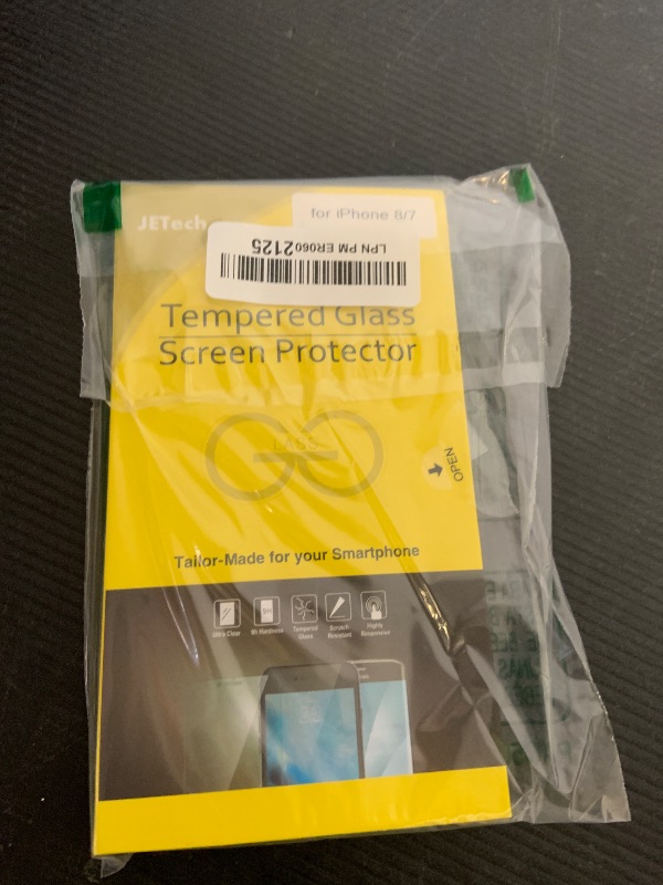 Photo 1 of JETech Screen Protector for iPhone 7/8, 4.7-Inch, Tempered Glass Film, 2-Pack