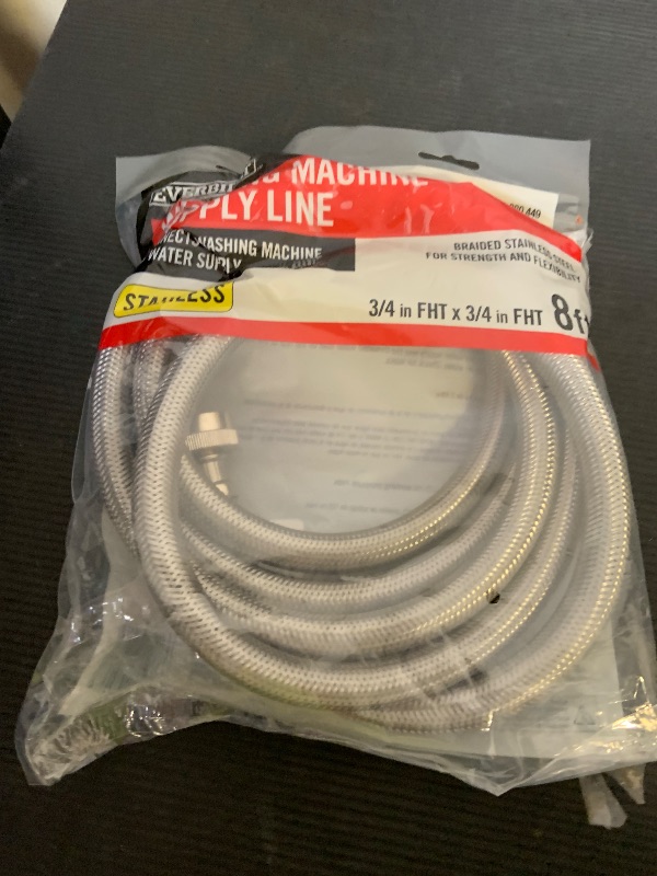 Photo 1 of PLUMBINGMASTER 10FT Stainless Steel Washing Machine Hoses with 90 Degree Elbows,2 Pack Red and Blue Washer Hoses,Burst Proof Hot & Cold Water Connection Inlet Washer Supply Lines