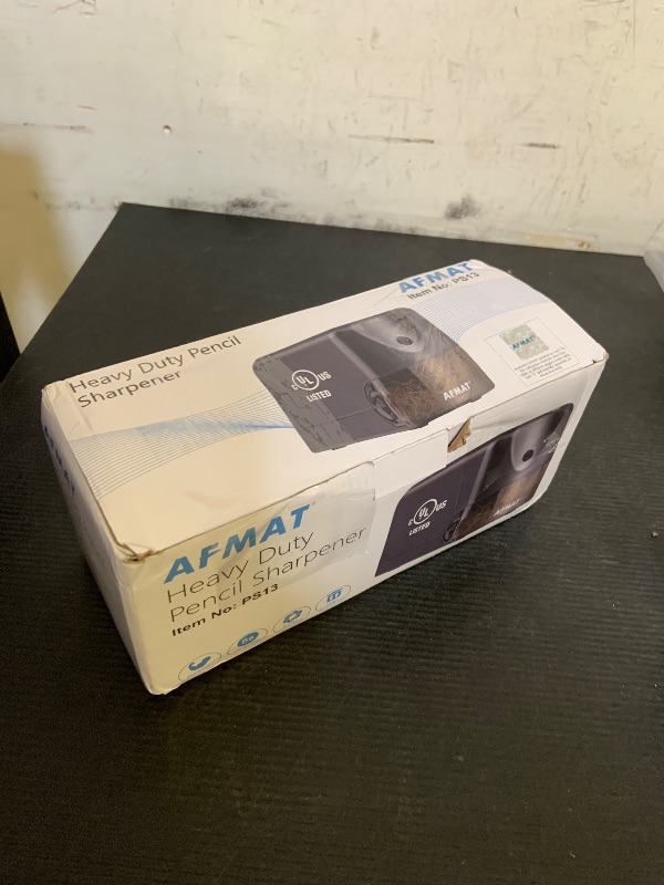 Photo 1 of AFMAT Electric Pencil Sharpener, Heavy Duty Classroom Pencil Sharpeners for 6.5-8mm No.2/Colored Pencils, UL Listed Industrial Pencil Sharpener w/Stronger Helical Blade, Model S230(Item No. PS13)