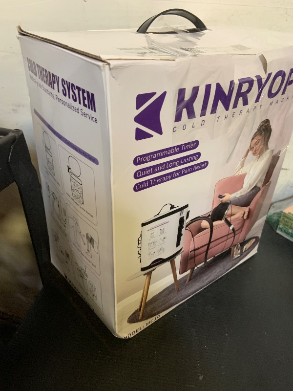 Photo 1 of Cold Therapy Machine with Programmable Timer, Portable Ice Machine for Knee After Surgery, Knee Replacement Recovery System, Cryotherapy Pain Relief w/Compression Pad for,Shoulder, Hip and Ankle