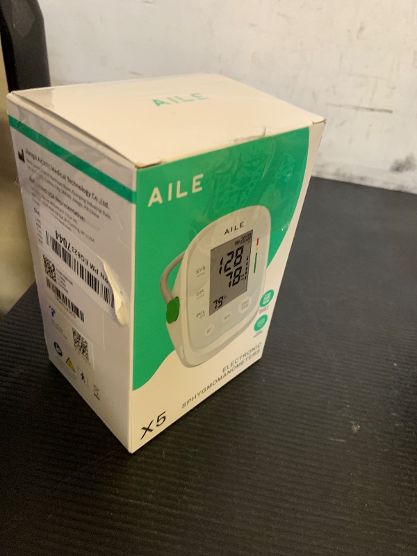 Photo 1 of AILE Blood Pressure Monitor, Blood Pressure Machine Upper Arm Large Cuff(8.7"-16.5"), High Automatic Blood Pressure Monitors Cuff for Home Use, (BP) Manual Arm Blood Pressure Monitors, 2 * 99 Memory