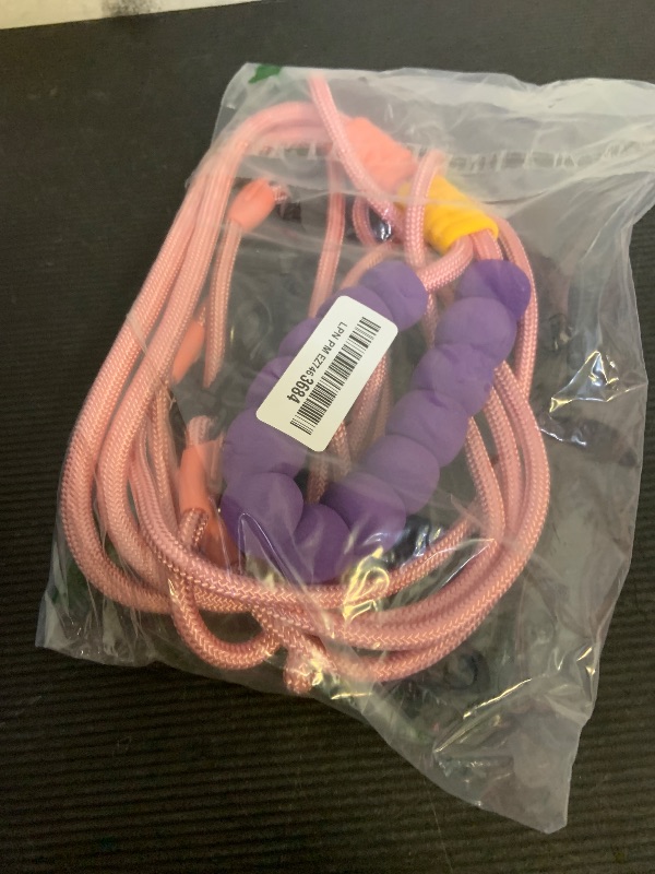 Photo 1 of Double Dog Leash No Tangle, Adjustable Split Leads Three Pet Walking Leash with Comfortable Padded Handle for Three Dogs, Hands - Free Three Leashes for Small/Medium Pets (Pink, Three Leashes)